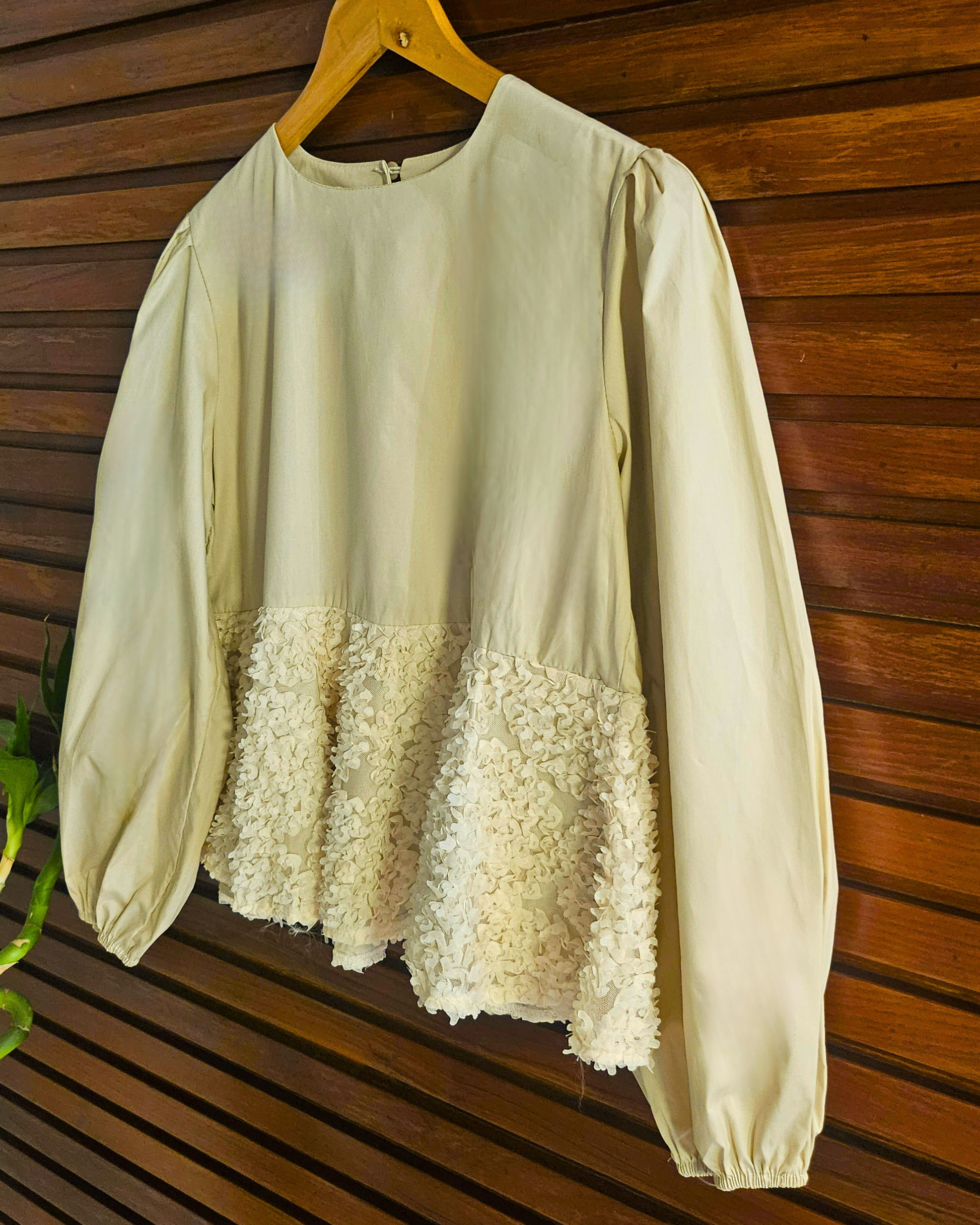 Lace Bloom Cotton Top online in india