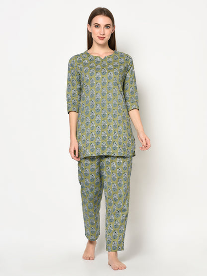 Top and Bottom Set | Blockprint | Ojhas