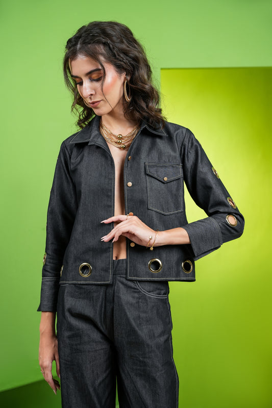 Retro Street Style Black Jacket