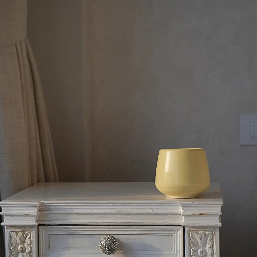 Stoneware Yellow Planter | Small