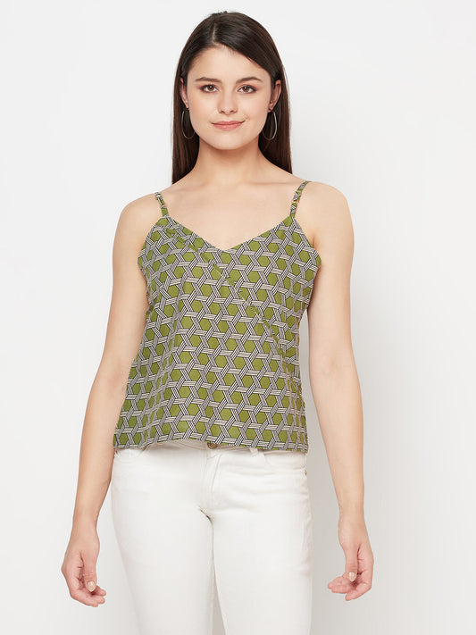 Blockprinted Adjustable Strap Top