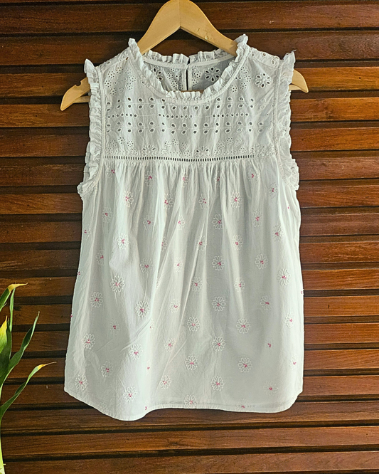 Schiffli Grace Top
