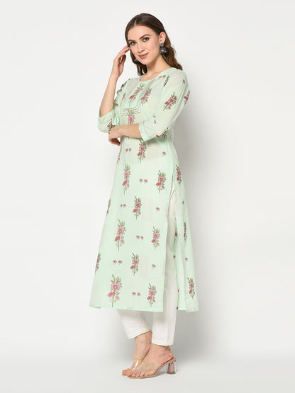 Suhana-Blockprinted gotta kurta
