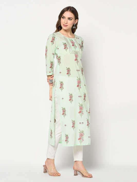 Suhana-Blockprinted gotta kurta