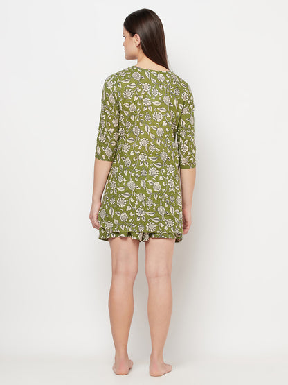 Top and Bottom Set | Blockprint | Sunehri