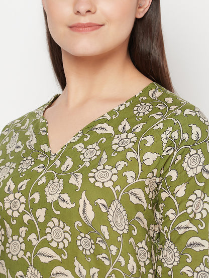 Top and Bottom Set | Blockprint | Sunehri