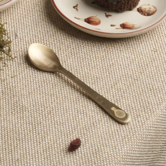 Pure brass dessert spoons | Set of 6 | balloon